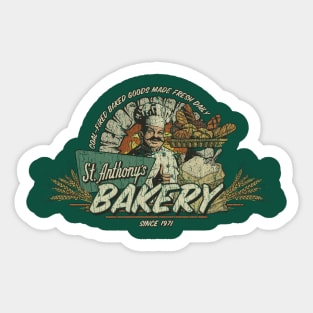 St. Anthony’s Bakery 1971 Sticker